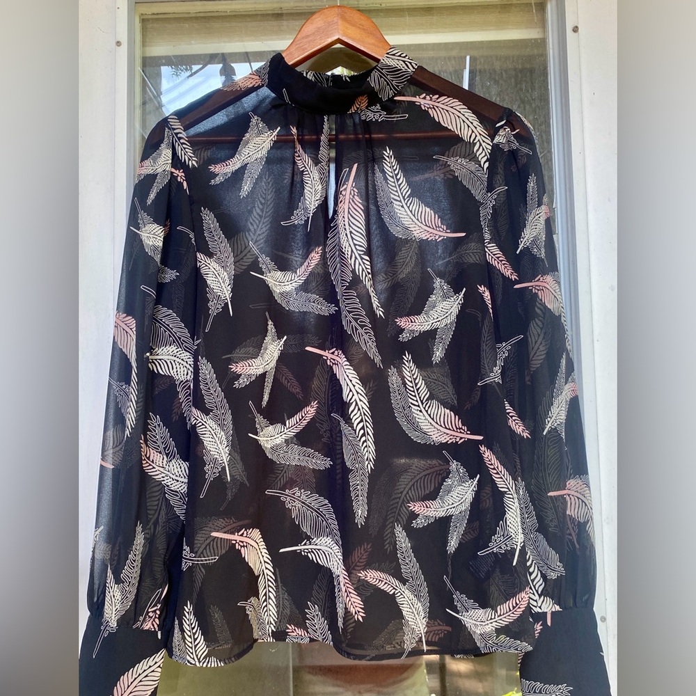 Long Sleeve Feather Blouse 🪶
